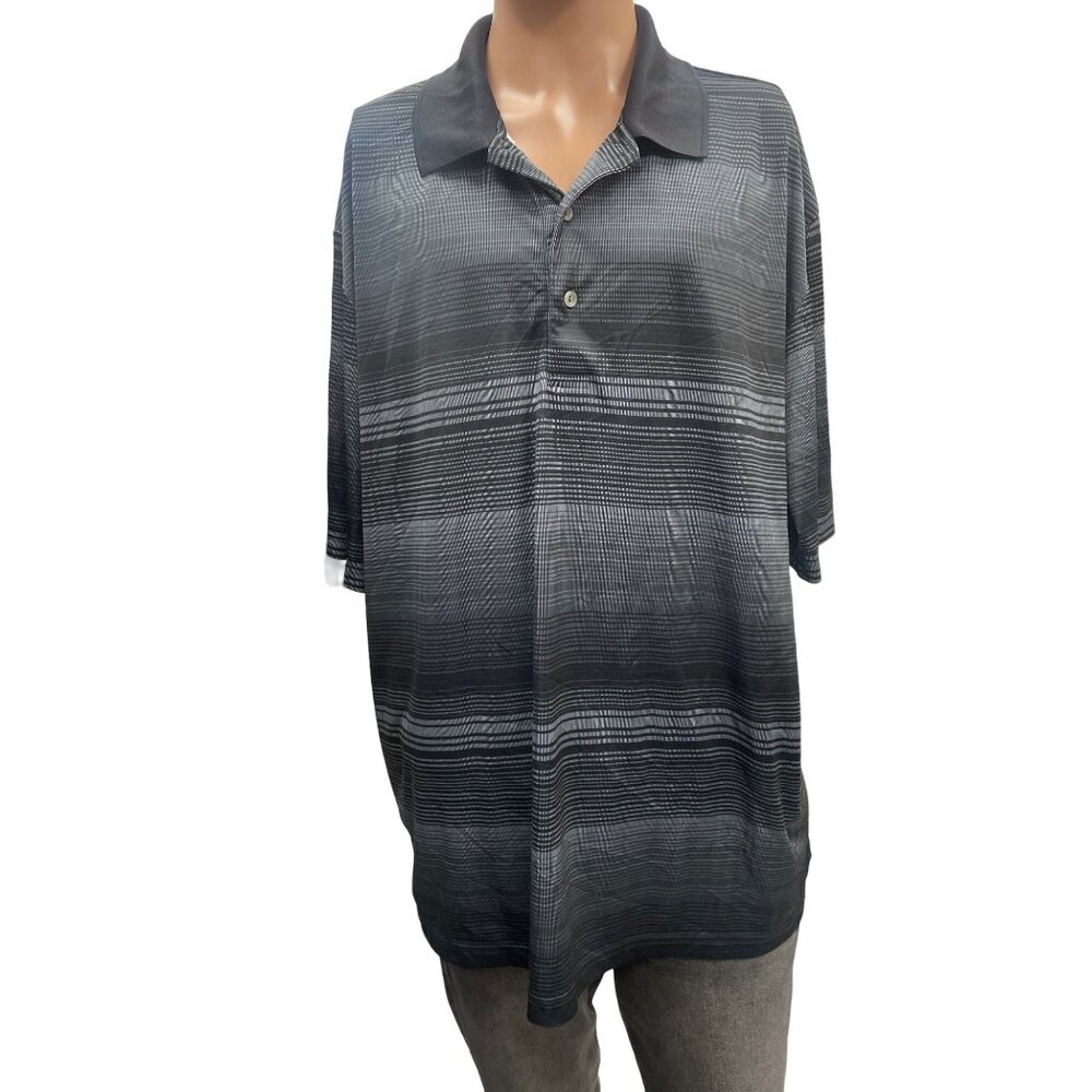 Ben Hogan Performance Men's Black Gray Polo Shirt 2XL SKU 1218